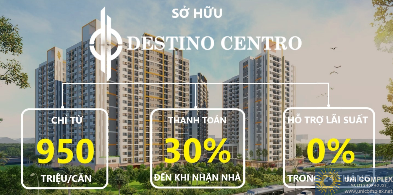 Giá Bán Dự án Destino Centro Cạnh Tranh