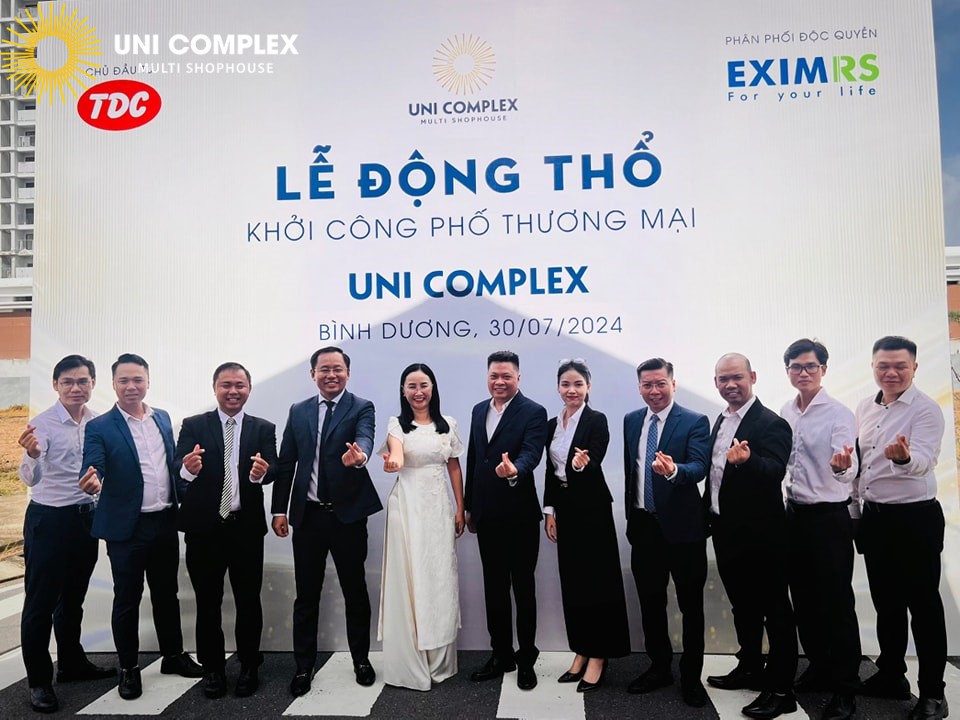 Lễ động Thổ Khu Phố Thương Mại Uni Complex Becamex Tdc