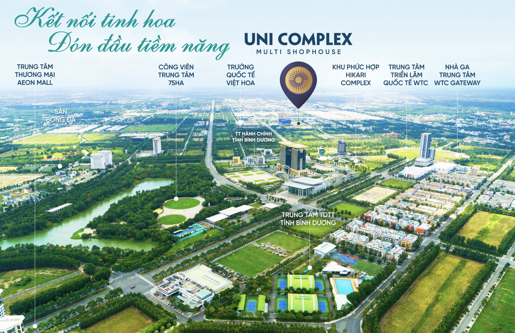 Tiện ích Xung Quanh Dự án Uni Complex Bình Dương