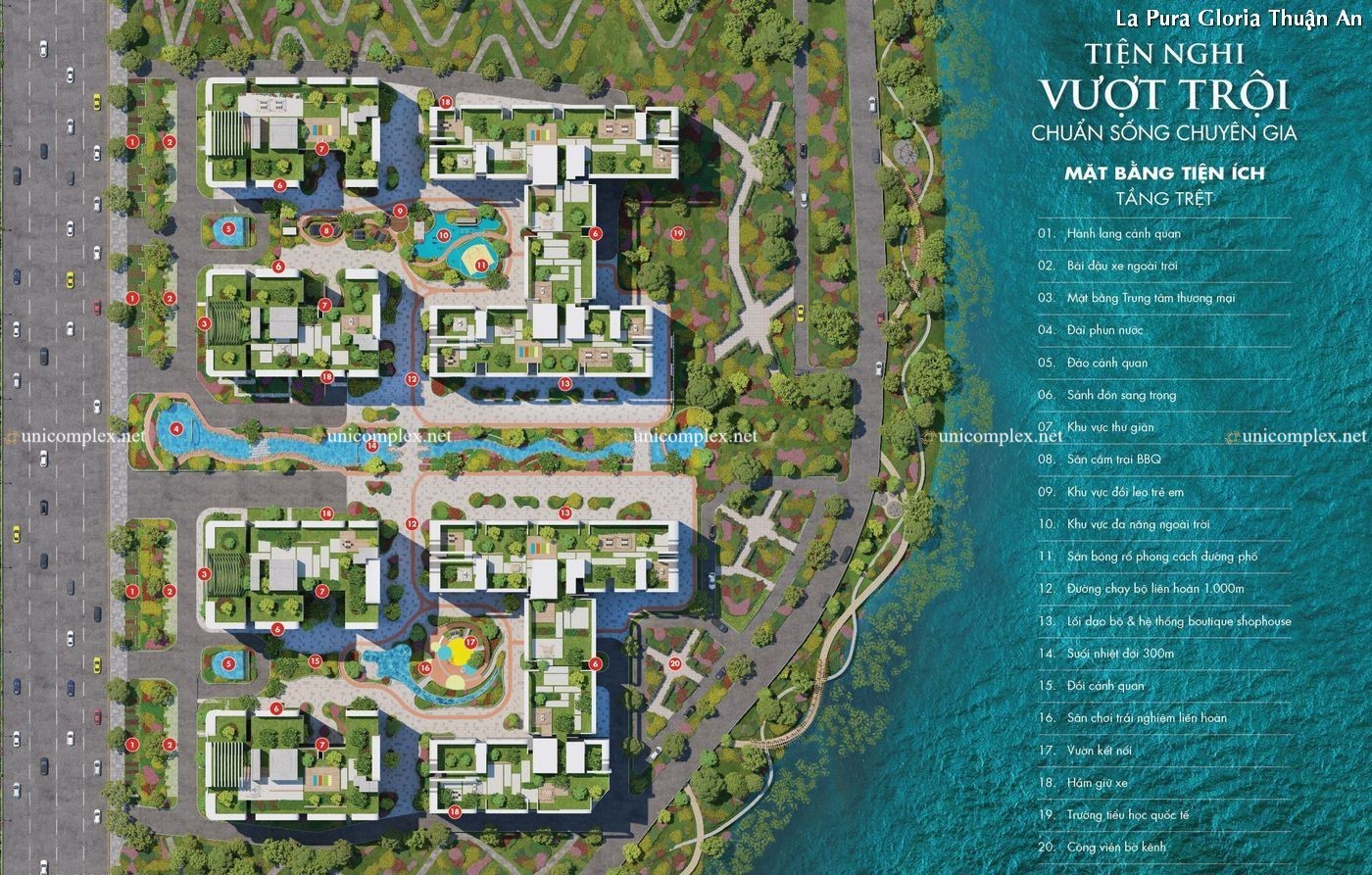 Mặt Bằng Tiện ích Lapura Gloria