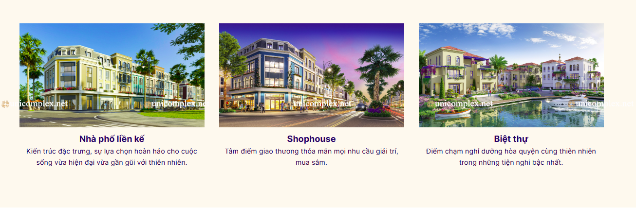 Mãu nhà tại dự án gold coast