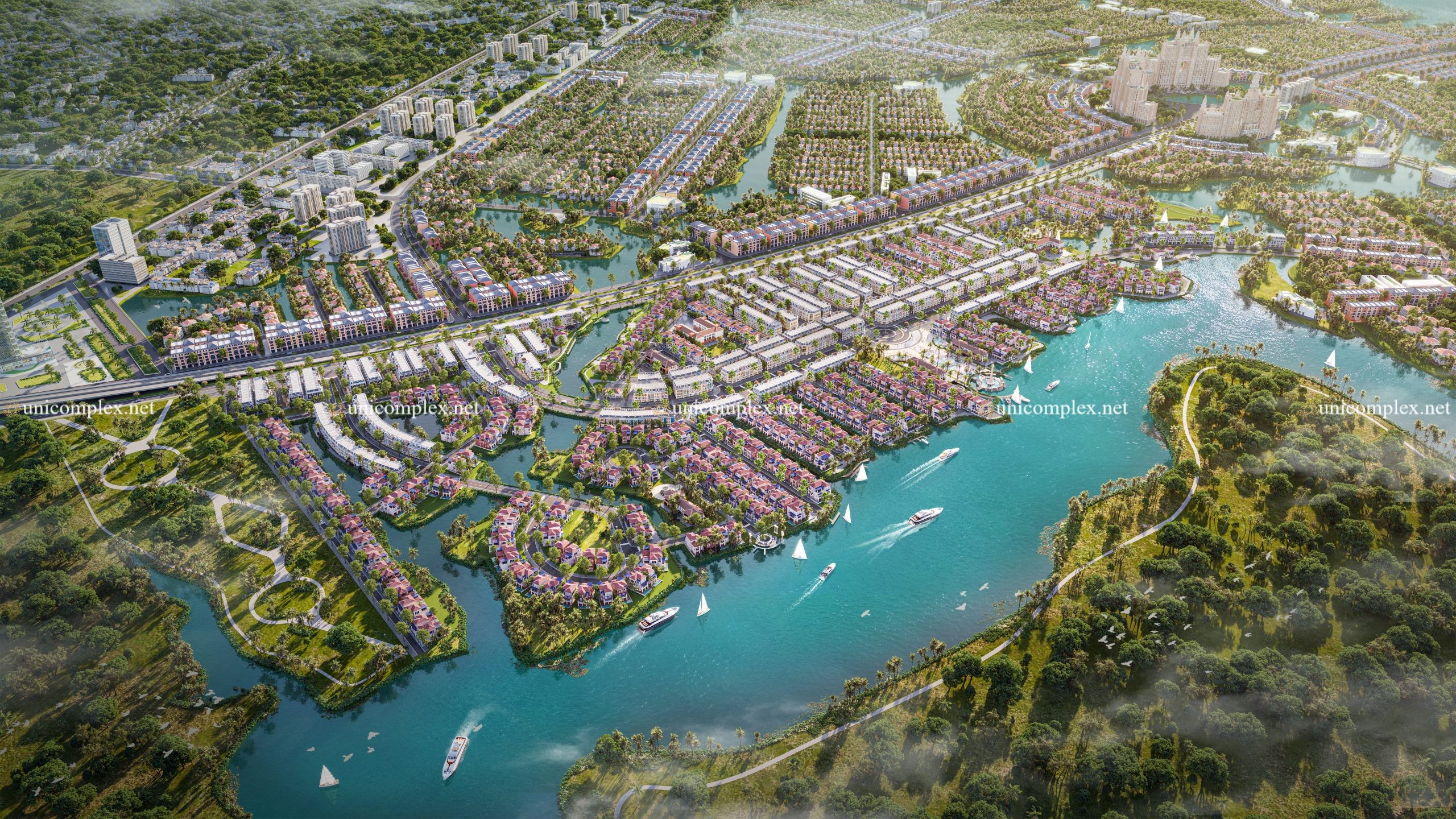 Tổng thể Dự án Gold Coast Vũng Tàu Phân Khu S1 quy mô 36ha