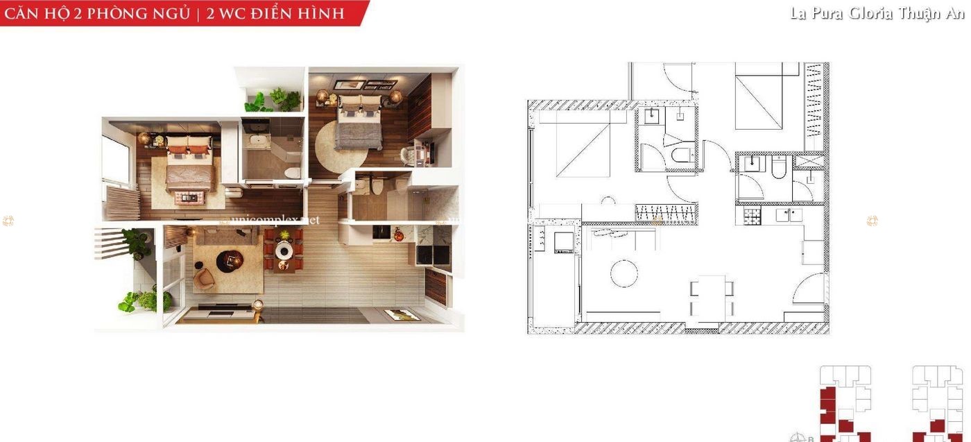 Thiết Kế Căn Hộ Lapura Gloria 6