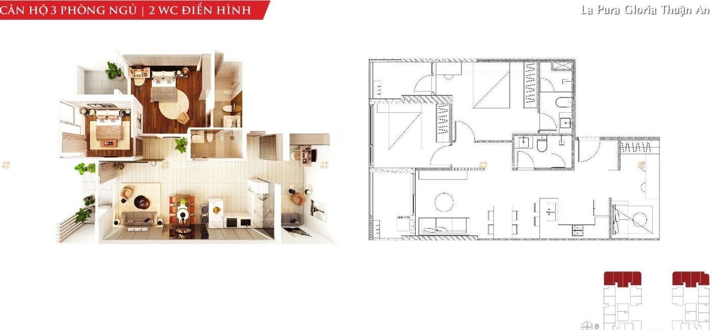 Thiết Kế Căn Hộ Lapura Gloria 7